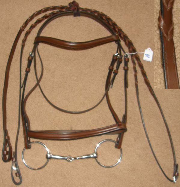 Westerntrense + ZÜGEL Westernzaum Trense + SplitReins Showzaum Headstall GR*NEU